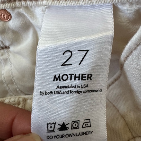 MOTHER SUPERIOR The Buckle Bunny Rider Ankle Jeans High Waist Act Natural 27 - Picture 11 of 13